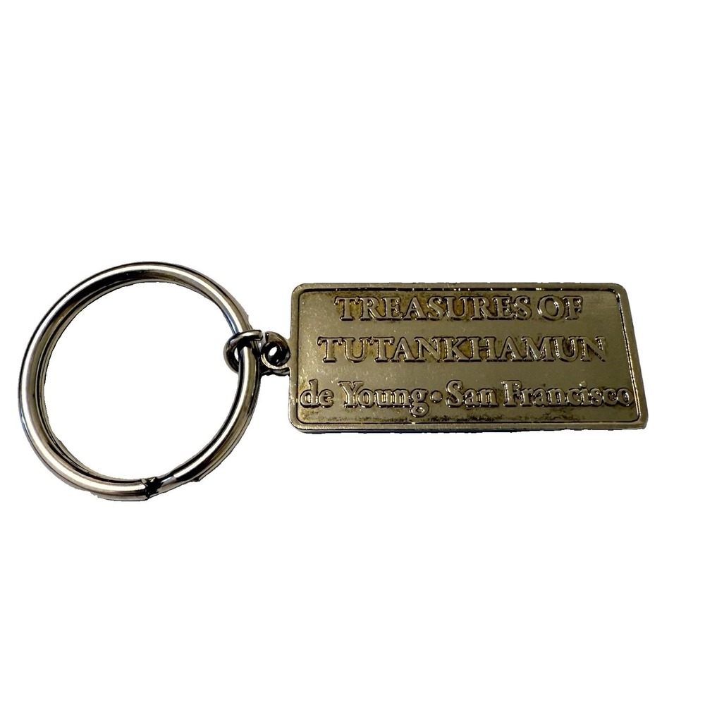 Rare Vintage 70s King Tut Keychain Bag Charm Egypt San Francisco Travel Souvenir - Picture 5 of 9